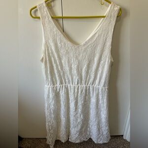 Charming Charlie white lace dress